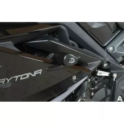 R&G Racing Black Aero Style Crash Protection Bobbins For 2013-2016 Triumph Daytona 675 ABS