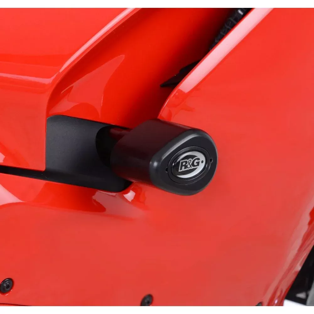 R&G Racing Black Aero Style Crash Protection Bobbins For 2018-2019 Ducati Panigale V4 S