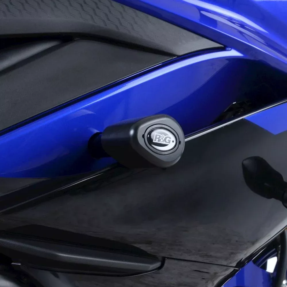R&G Racing Black Aero Style Crash Protection Bobbins For 2019-2024 Yamaha YZF R3