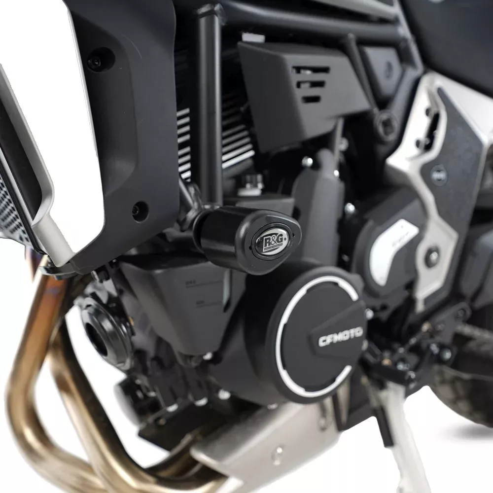R&G Racing Black Aero Style Crash Protection Bobbins For 2023-2024 CF-Moto 700CL-X Adventure