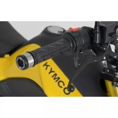 R&G Racing Black Bar End Sliders For 2013-2016 KYMCO K - Pipe 125