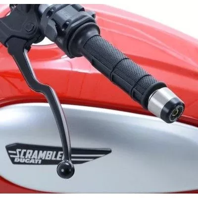 R&G Racing Black Bar End Sliders For 2015-2018 Ducati Scrambler Classic