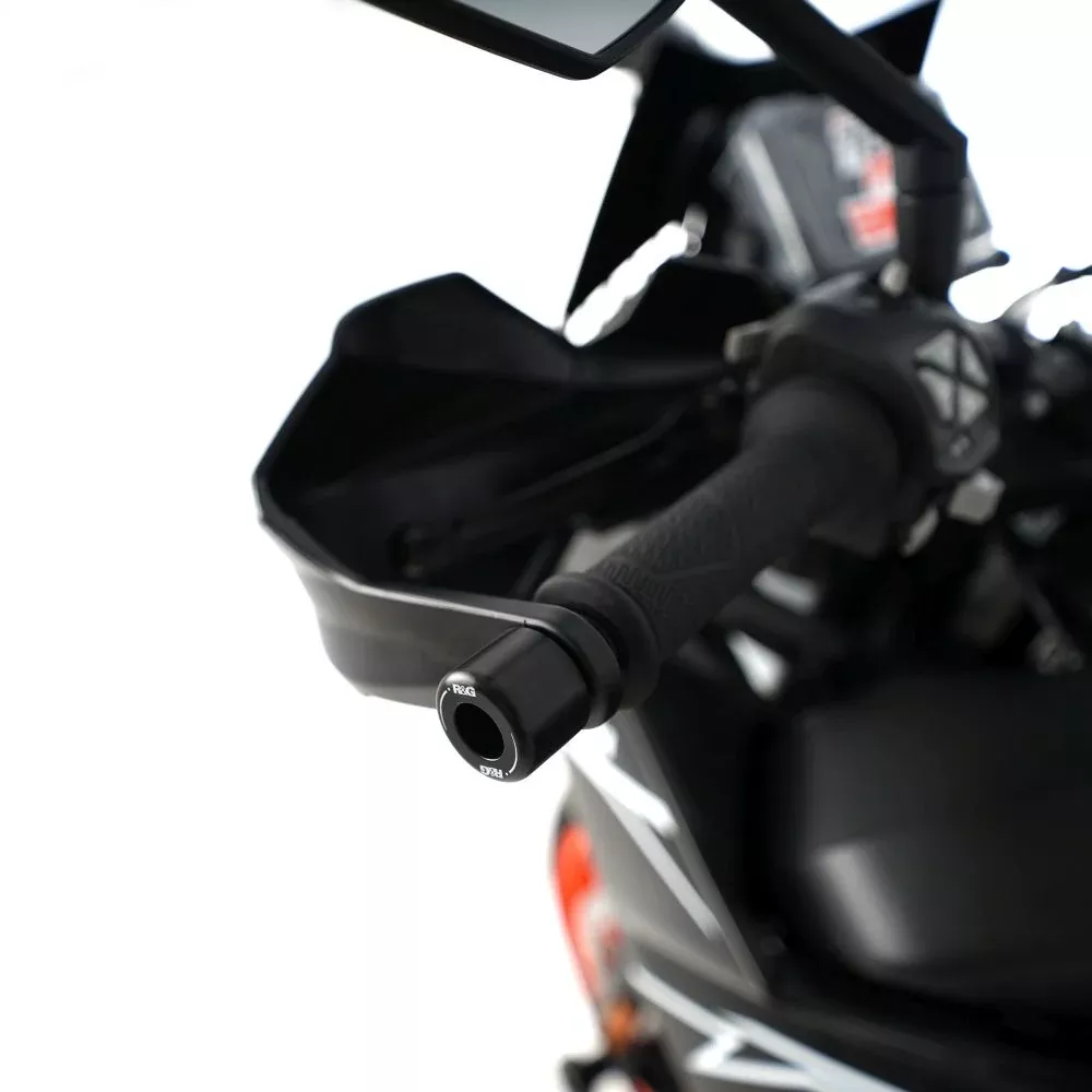 R&G Racing Black Bar End Sliders For 2015-2018 Husqvarna FS450