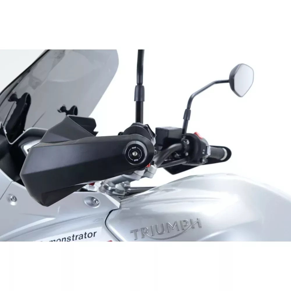 R&G Racing Black Bar End Sliders For 2016-2018 Triumph Tiger 1050 Sport BE0103BK