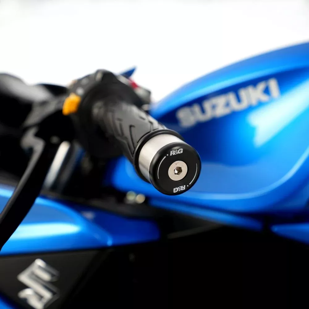 R&G Racing Black Bar End Sliders For 2017-2024 Suzuki GSX-R125