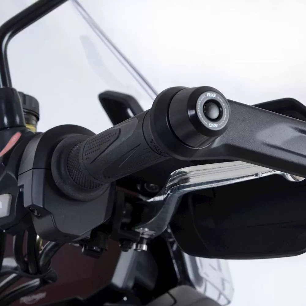 R&G Racing Black Bar End Sliders For 2021-2024 Triumph Tiger 850 Sport