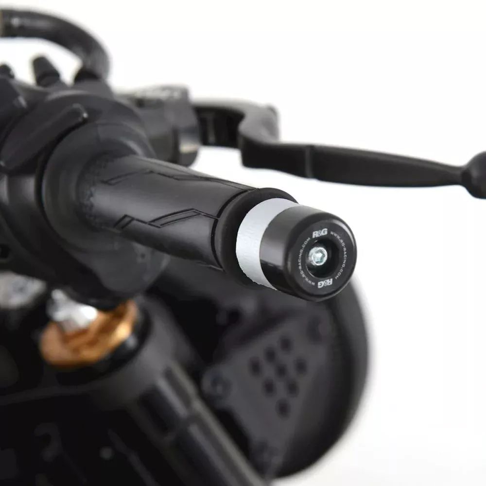 R&G Racing Black Bar End Sliders For 2024-2024 Yamaha XSR900 GP