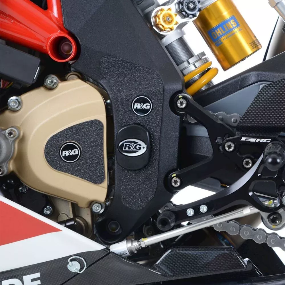 R&G Racing Black Boot Guard Kit For 2010-2018 MV Agusta F4