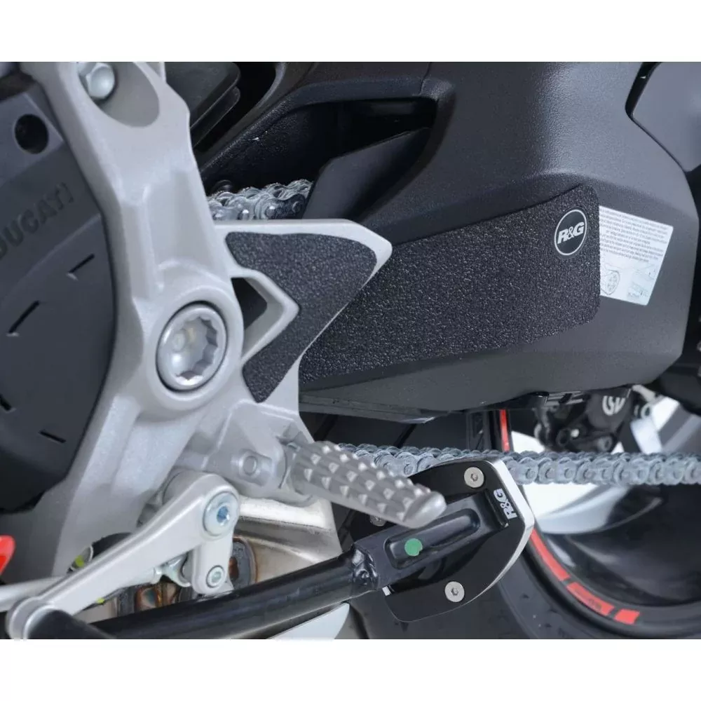 R&G Racing Black Boot Guard Kit For 2017-2020 Ducati Super Sport