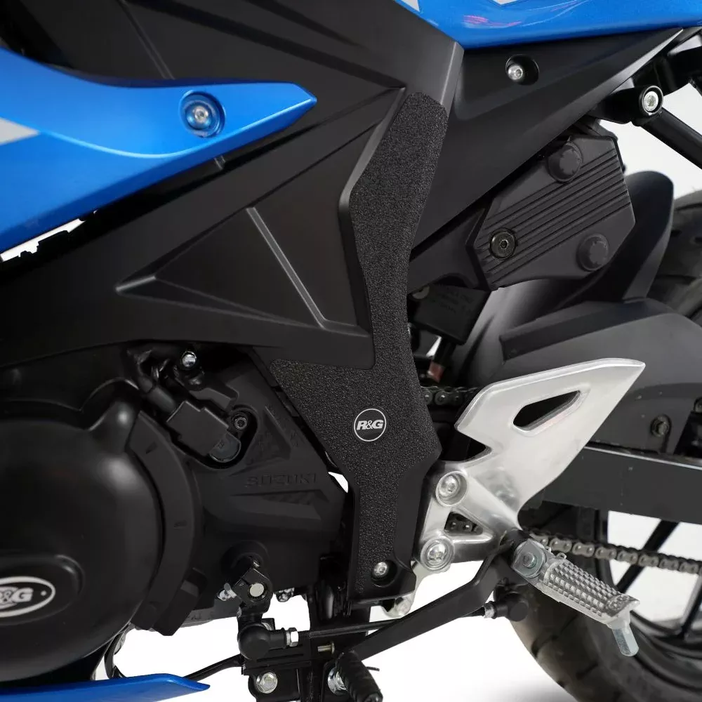 R&G Racing Black Boot Guard Kit For 2017-2024 Suzuki GSX-R125