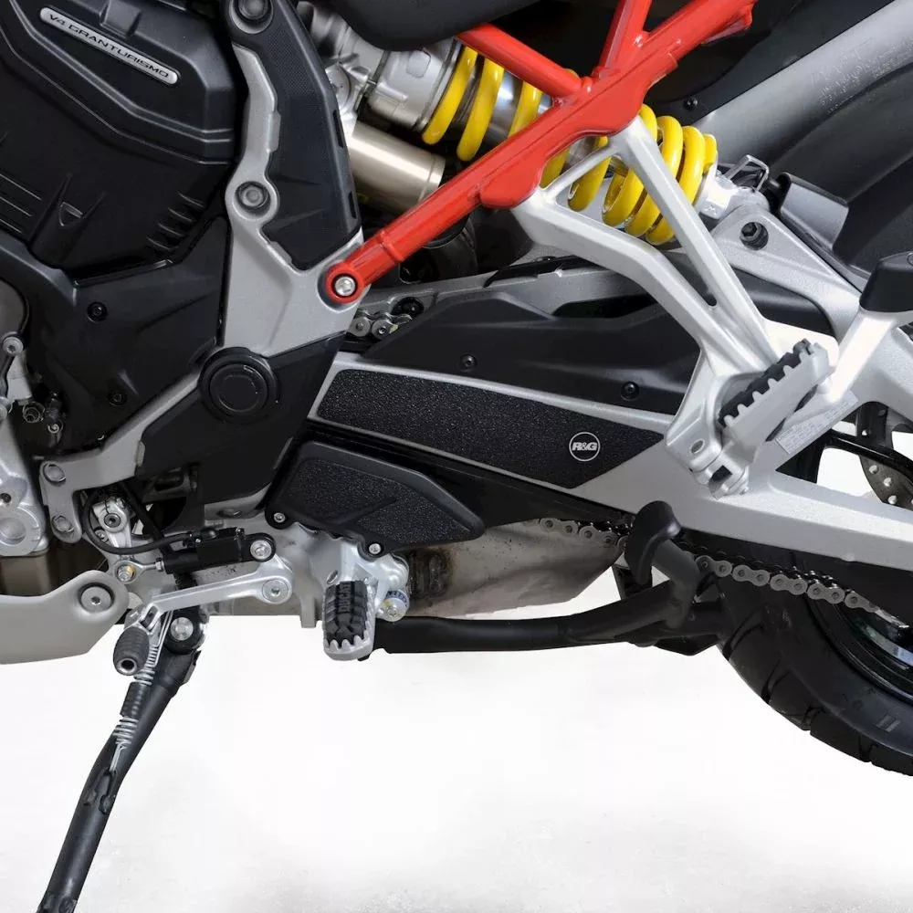 R&G Racing Black Boot Guard Kit For 2021-2022 Ducati Multistrada V4