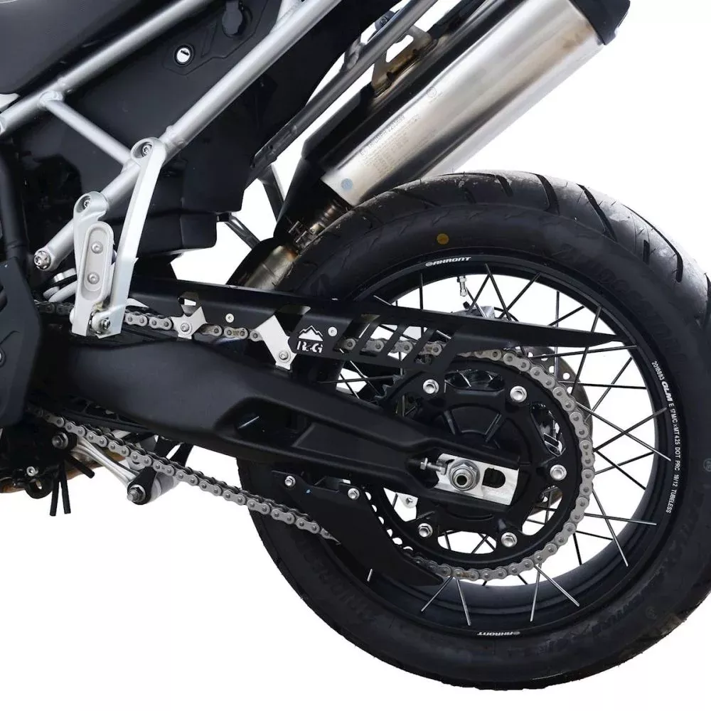 R&G Racing Black Chain Guard For 2021-2024 Triumph Tiger 850 Sport