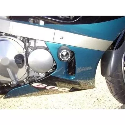 R&G Racing Black Classic Style Crash Protectors For 2003-2008 Kawasaki ZZR600 D