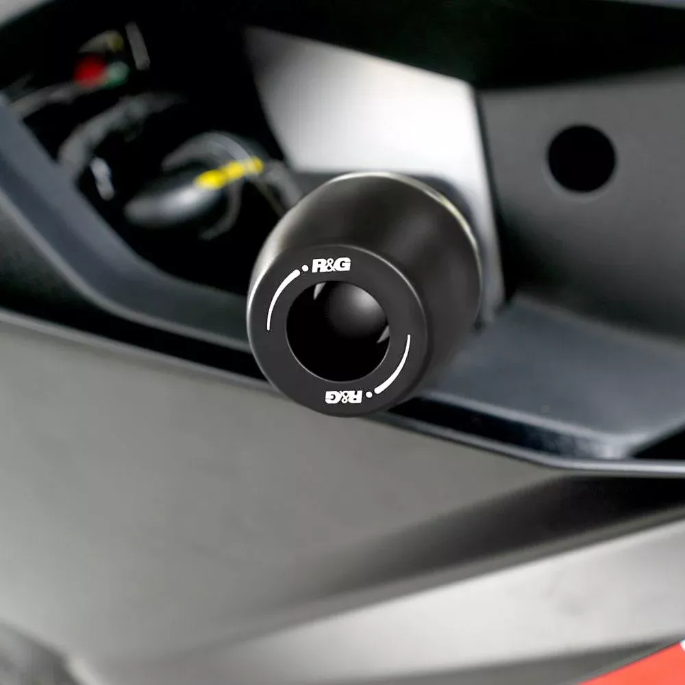 R&G Racing Black Crash Protectors For 2024-2025 Aprilia RS457 CP0575BL