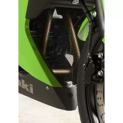 R&G Racing Black Downpipe Grill For 2013-2017 Kawasaki Ninja 250