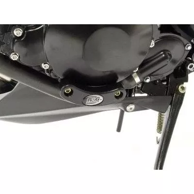 R&G Racing Black Engine Case Sliders LHS For 2007-2012 Triumph Tiger 1050