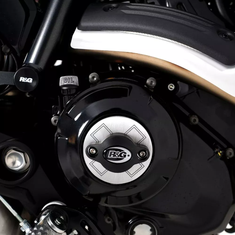 R&G Racing Black Engine Case Sliders LHS For 2015-2018 Ducati Scrambler Classic