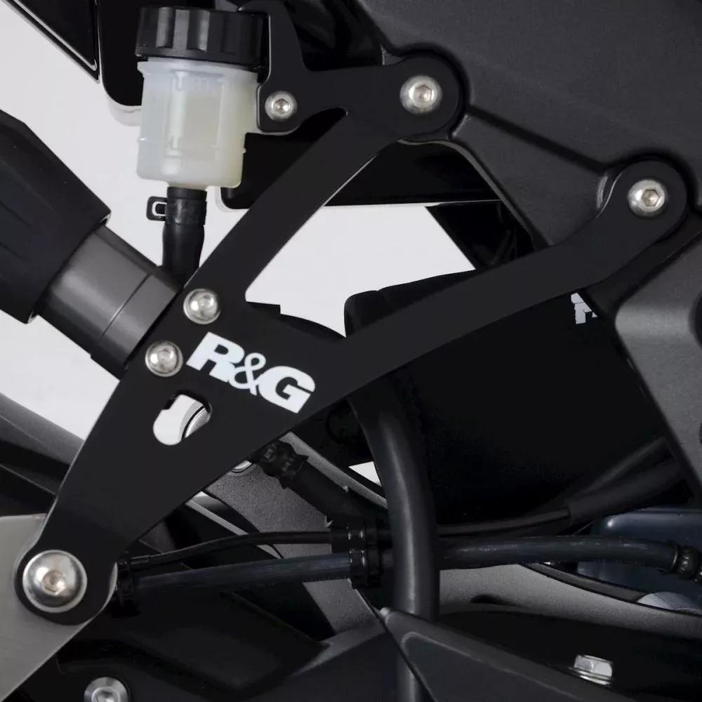 R&G Racing Black Exhaust Hanger For 2020-2024 Kawasaki Ninja 1000SX ZX1000