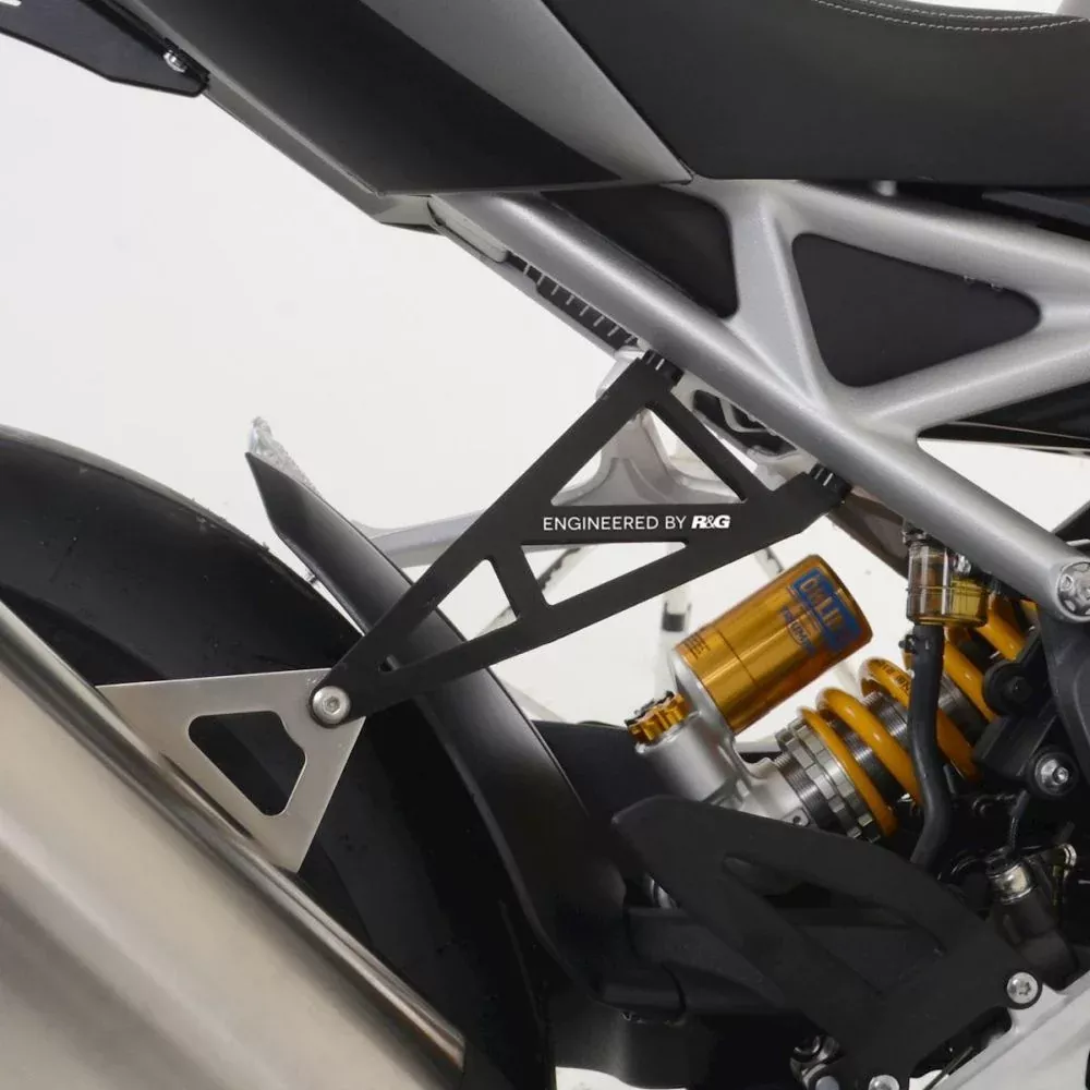 R&G Racing Black Exhaust Hanger For 2021-2024 Triumph Speed Triple 1200 RS