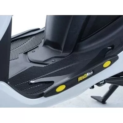 R&G Racing Black Footboard Sliders For 2015-2017 Yamaha Tricity 125 TP0020BK