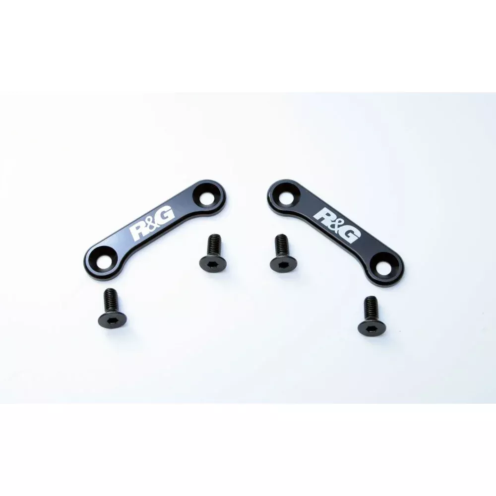 R&G Racing Black Footrest Delete Blanking Plates For 2016-2018 Triumph Tiger 1050 Sport
