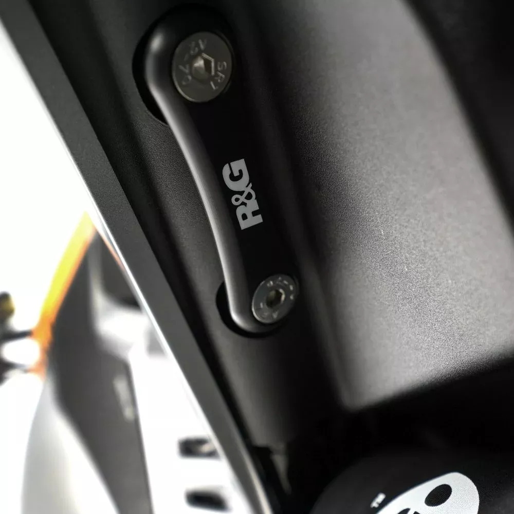 R&G Racing Black Footrest Delete Blanking Plates LHS For 2022-2024 BMW G310RR