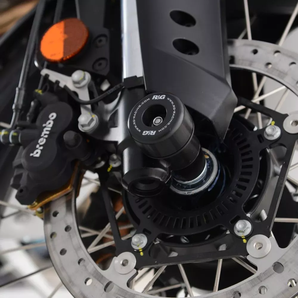 R&G Racing Black Fork Protectors For 2022-2024 Aprilia Tuareg 660 FP0269BK