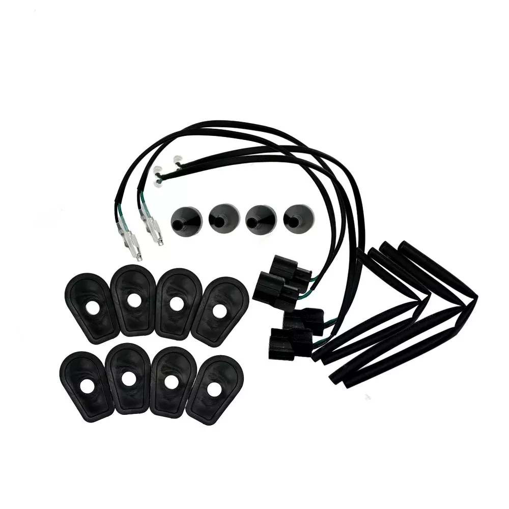 R&G Racing Black Indicator Adapter Kit For 2020-2023 Kawasaki Z H2 ZR1000 ABS
