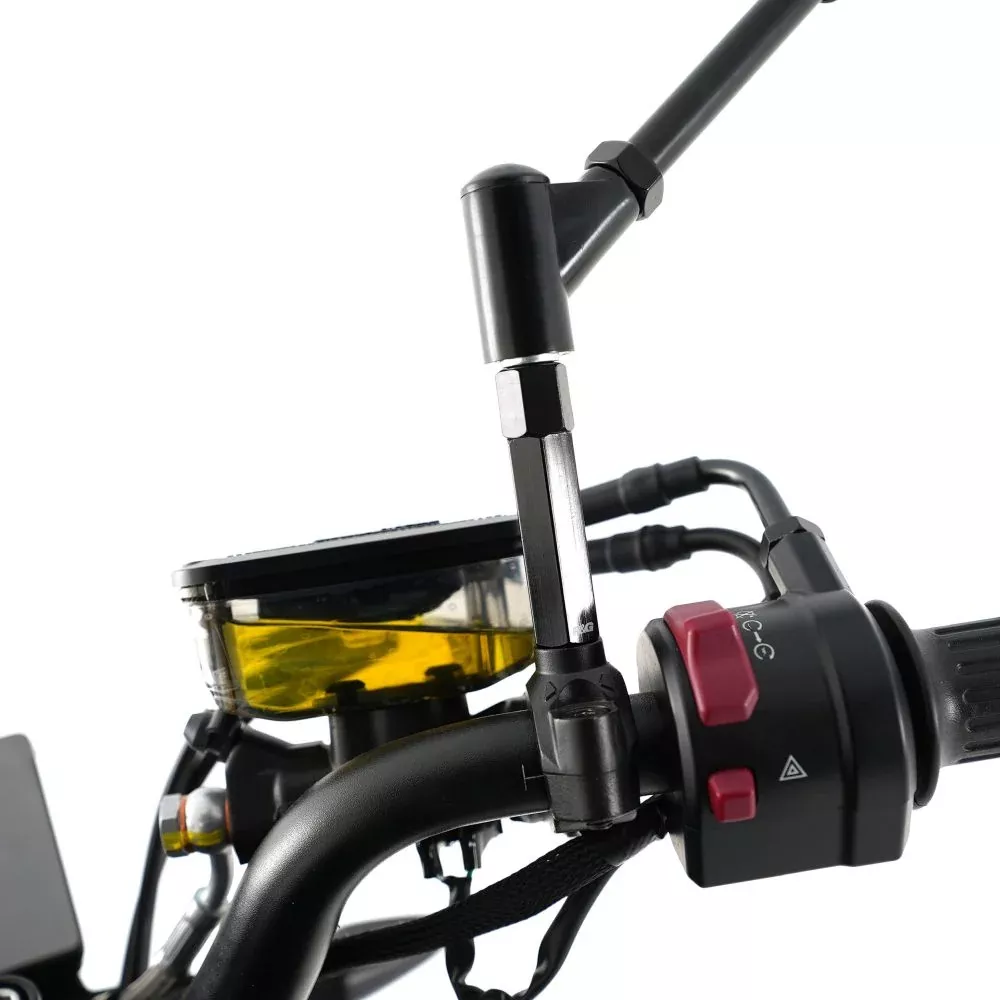 R&G Racing Black Mirror Risers For 2013-2018 Aprilia Caponord 1200
