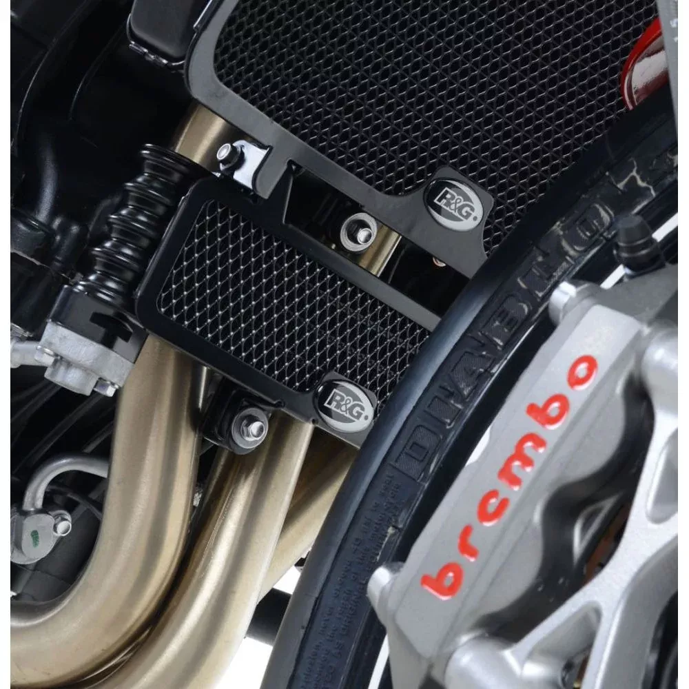 R&G Racing Black Oil Cooler Guard For 2011-2012 Triumph Speed Triple