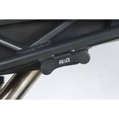 R&G Racing Black Rear Foot Rest Delete Blanking Plates For 2006-2012 Triumph Daytona 675