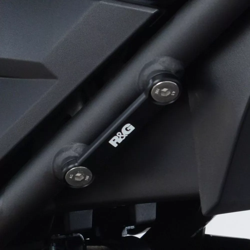 R&G Racing Black Rear Foot Rest Delete Blanking Plates For 2018-2024 Kawasaki Ninja 250