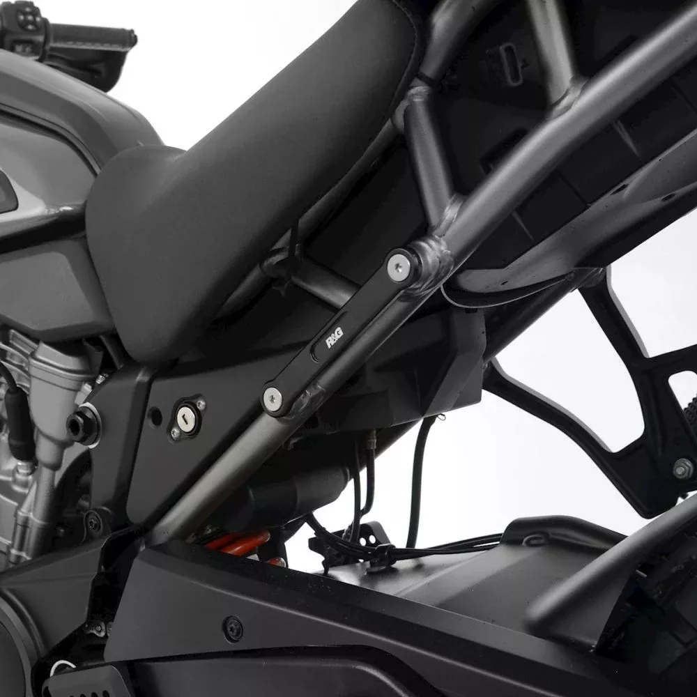 R&G Racing Black Rear Foot Rest Delete Blanking Plates LHS For 2021-2023 Harley-Davidson Pan America 1250 RA1250