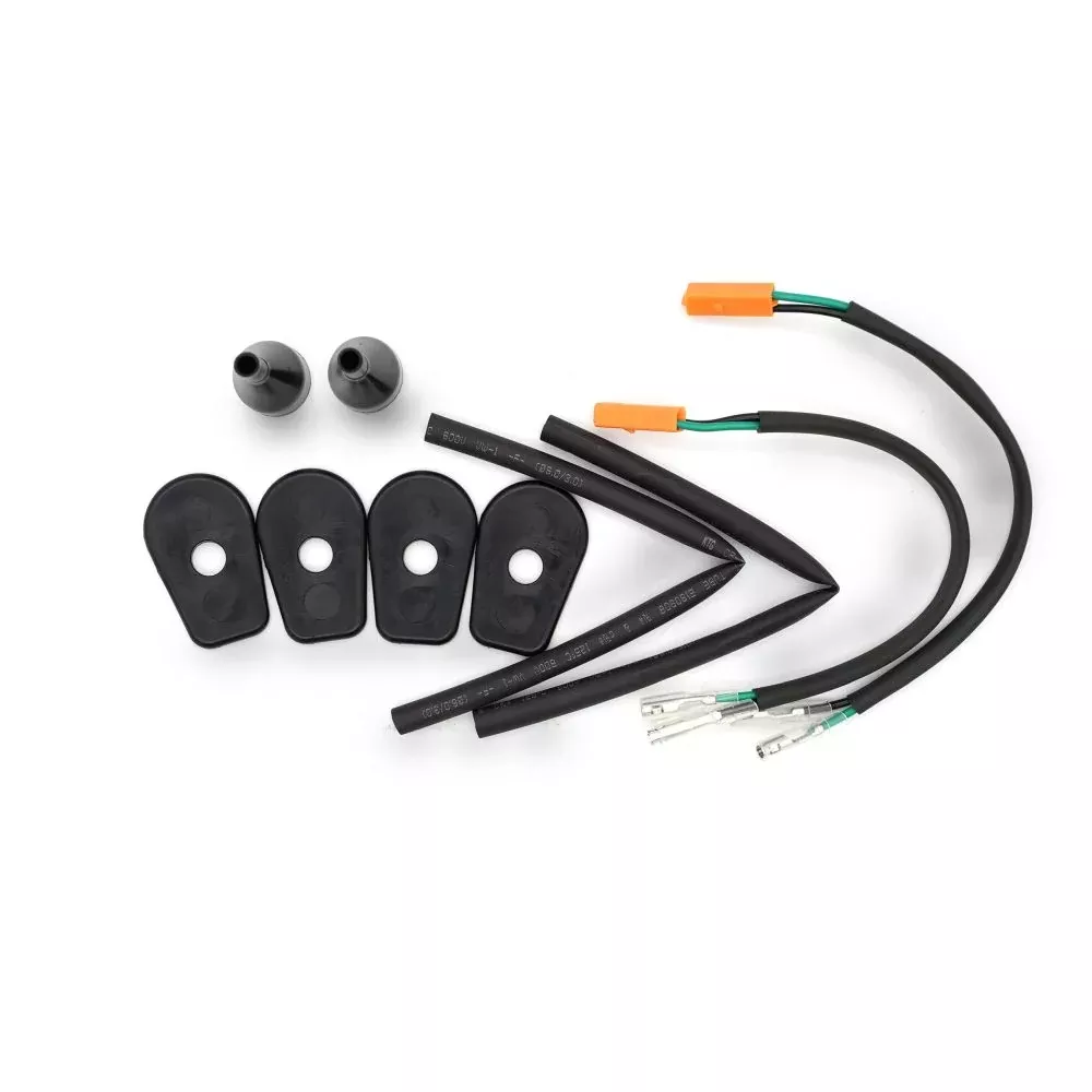 R&G Racing Black Rear Indicator Adapter Kit For 2020-2024 Kawasaki Ninja ZX-25R
