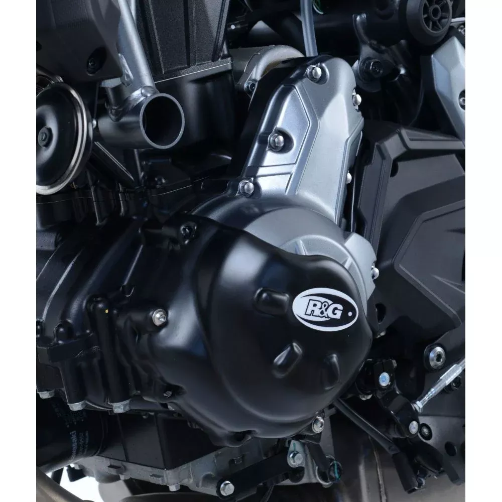R&G Racing Black Slash Cut Engine Case Cover LHS For 2017-2024 Kawasaki Ninja 650 EX650