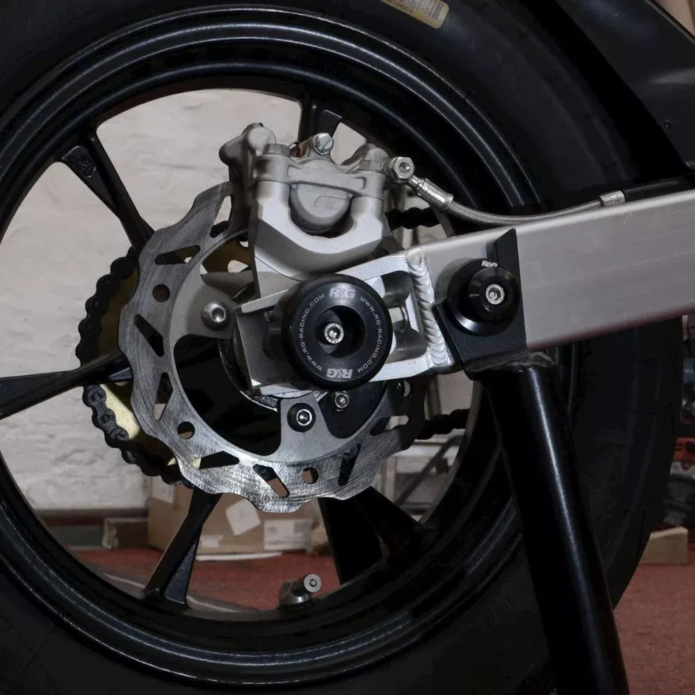 R&G Racing Black Swingarm Protectors For 2019-2020 Bucci BR12GP SP0094BK