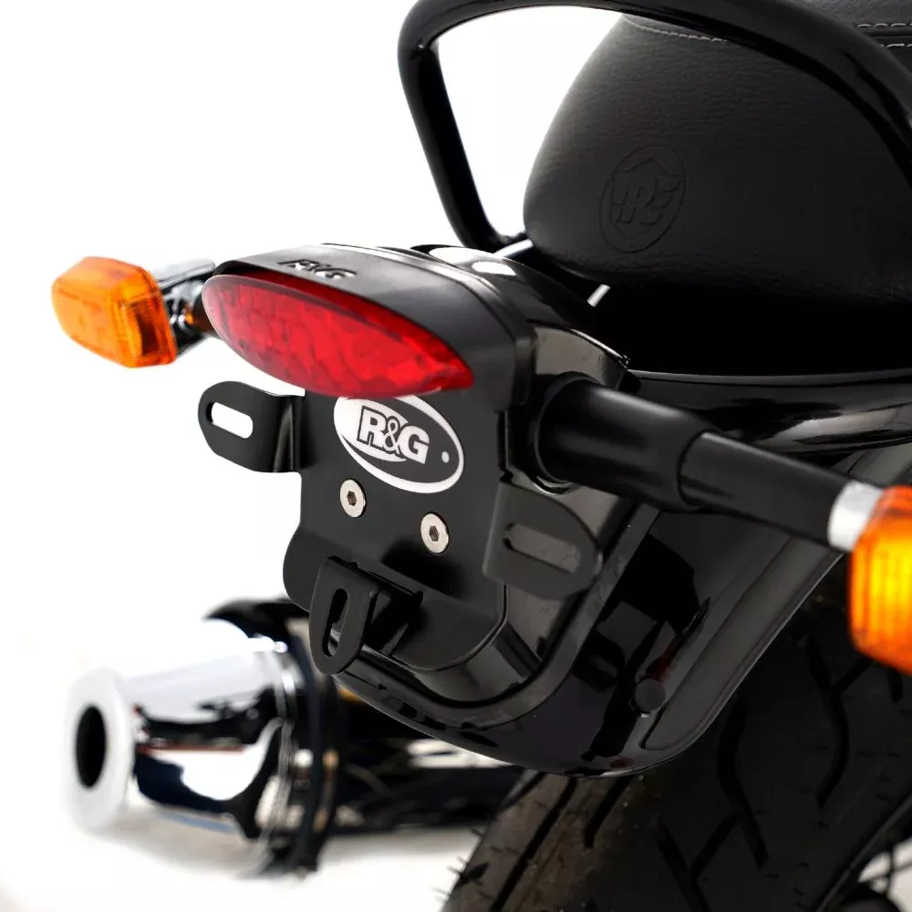 R&G Racing Black Tail Tidy License Plate Holder For 2019-2023 Royal Enfield Continental GT 650