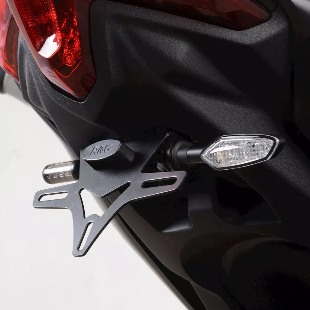 R&G Racing Black Tail Tidy License Plate Holder For 2020-2021 Yamaha TMAX 560