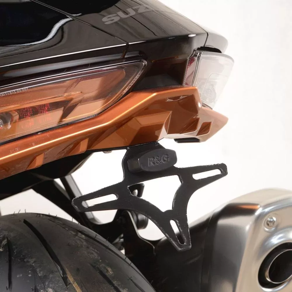 R&G Racing Black Tail Tidy License Plate Holder For 2021-2024 Suzuki Hayabusa 25th AE
