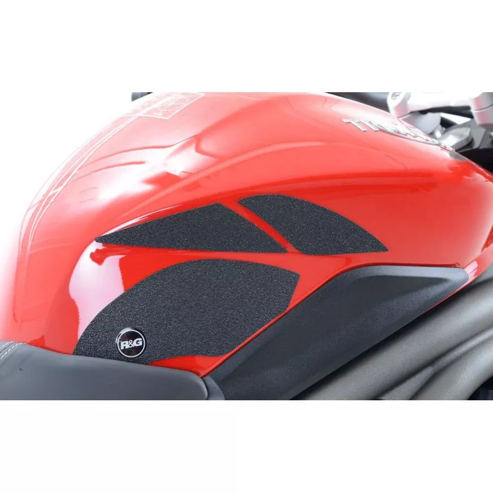 R&G Racing Black Tank Traction Grip For 2011-2015 Triumph Speed Triple
