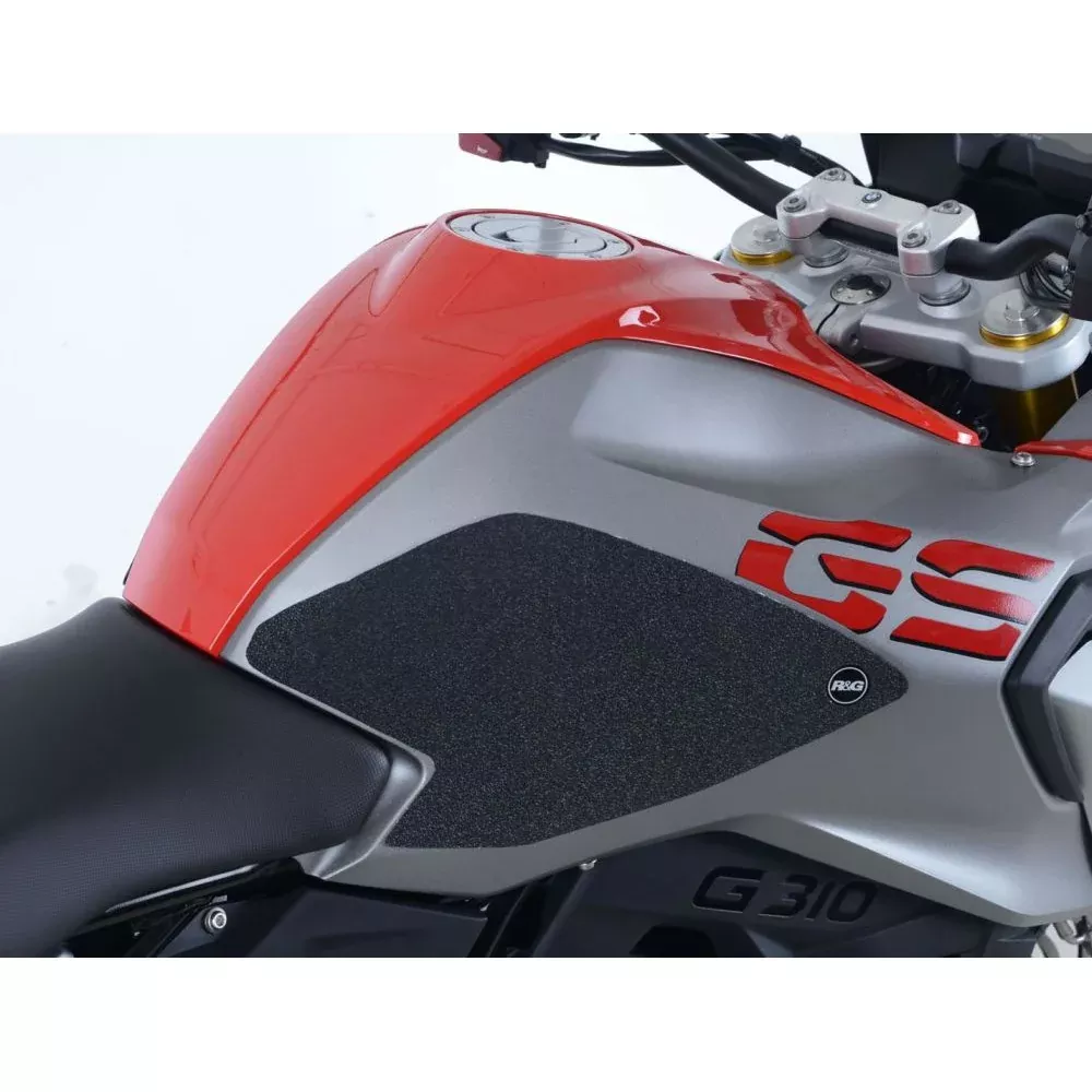 R&G Racing Black Tank Traction Grips For 2017-2024 BMW G310GS EZRG113BL