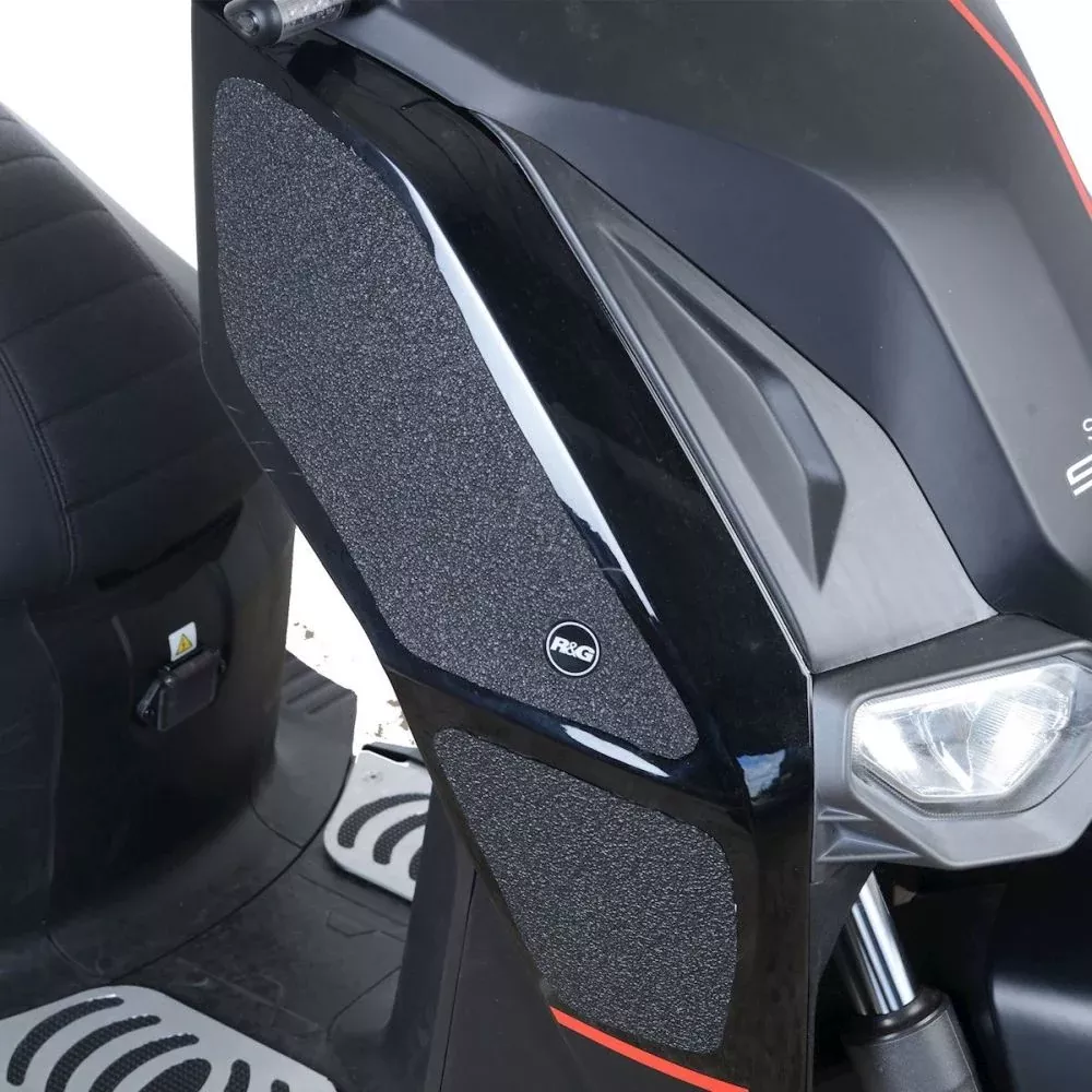 R&G Racing Black Tank Traction Grips For 2020-2024 Super Soco CPx EZRG1900BL