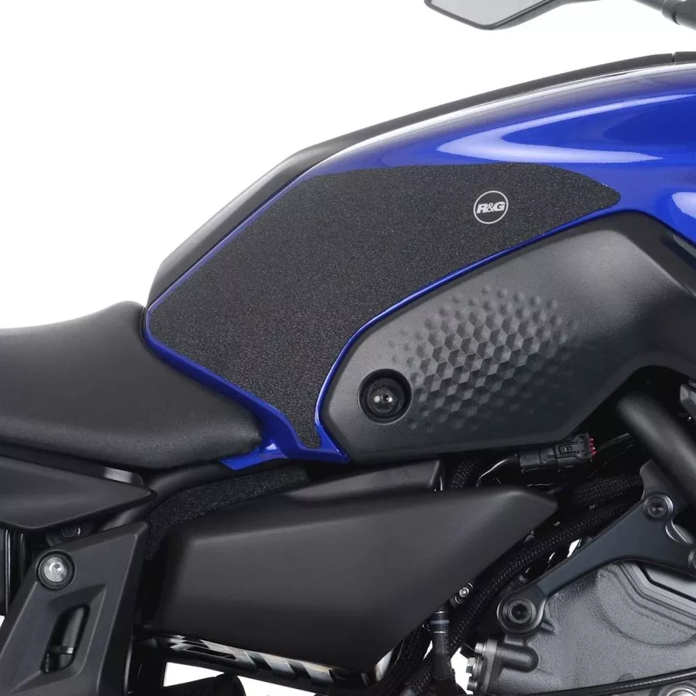 R&G Racing Black Tank Traction Grips For 2021-2024 Yamaha MT-07 EZRG940BL