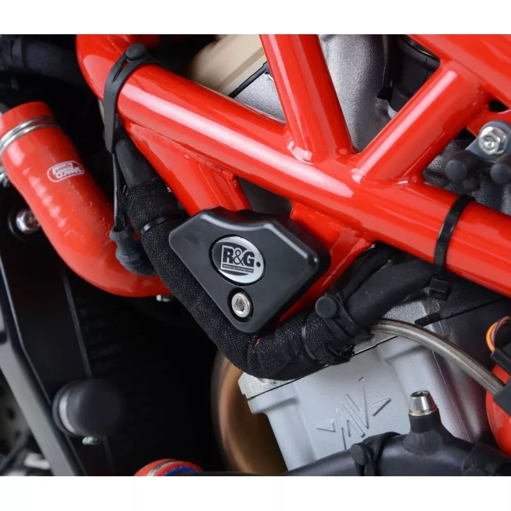 R&G Racing Black Under Body Frame Sliders For 2015-2018 MV Agusta F4RC UCP0004BL