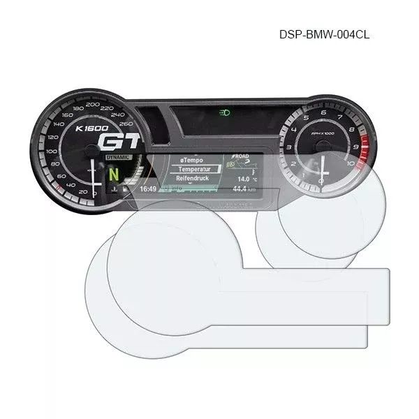 R&G Racing Clear Dashboard Screen Protector Kit For 2018-2021 BMW K1600 Grand America