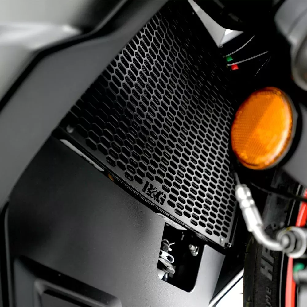 R&G Racing Matt Black PRO Radiator Guard For 2024-2025 Aprilia RS457
