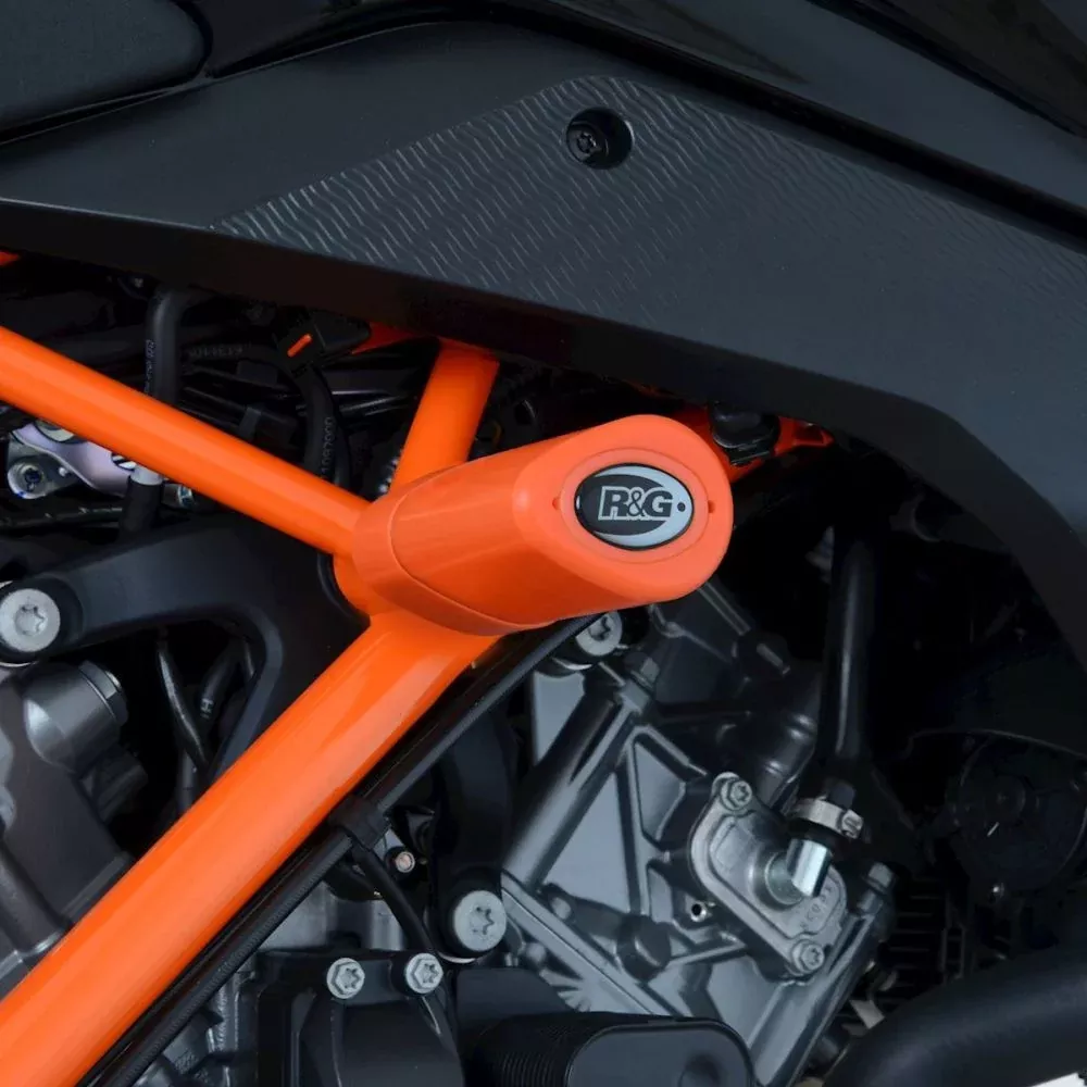 R&G Racing Red Aero Style No Cut Crash Protectors For 2015-2020 KTM 390 RC