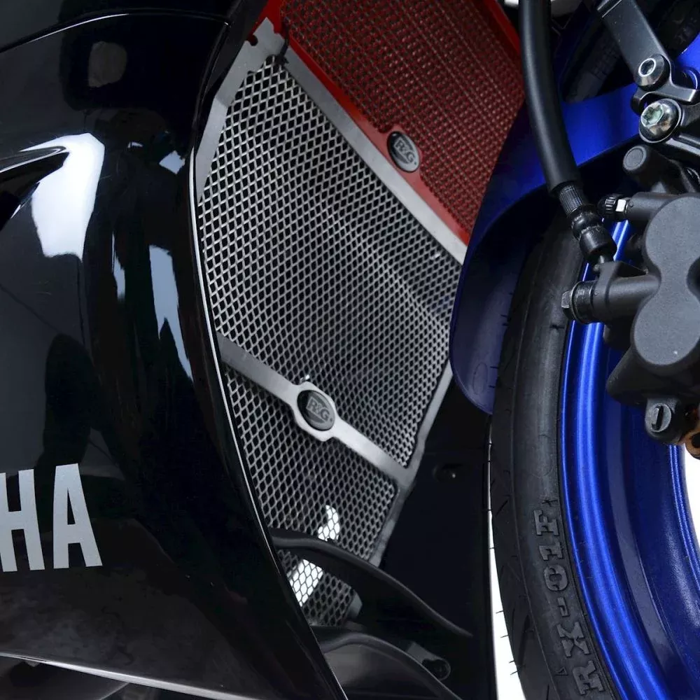 R&G Racing Red Downpipe Grill For 2019-2024 Yamaha YZF R3