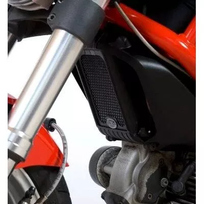 R&G Racing Red Oil Cooler Guard For 2009 Ducati Monster 1100