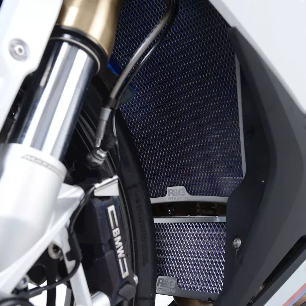 R&G Racing Titanium Oil Cooler Guard For 2023-2024 BMW M1000R
